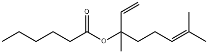 Hexanoic acid 1,5-dimethyl-1-vinyl-4-hexenyl ester