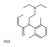 2-(N-[(E)-but-2-enoyl]-2,6-dimethylanilino)ethyl-diethylazanium,chloride