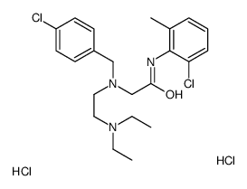 [2-(2-chloro-6-methylanilino)-2-oxoethyl]-[(4-chlorophenyl)methyl]-[2-(diethylazaniumyl)ethyl]azanium,dichloride