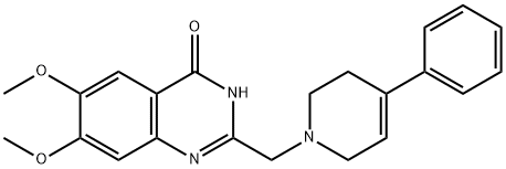 6,7-二甲氧基-2-[(4-苯基-1,2,3,6-四氢吡啶-1-基)甲基]-3,4-二氢喹唑啉-4-酮