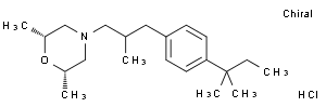 4-{3-[对-(1,1-二甲丙基苯)]-2-甲基丙基}-2,6-顺-二甲吗啉盐酸盐