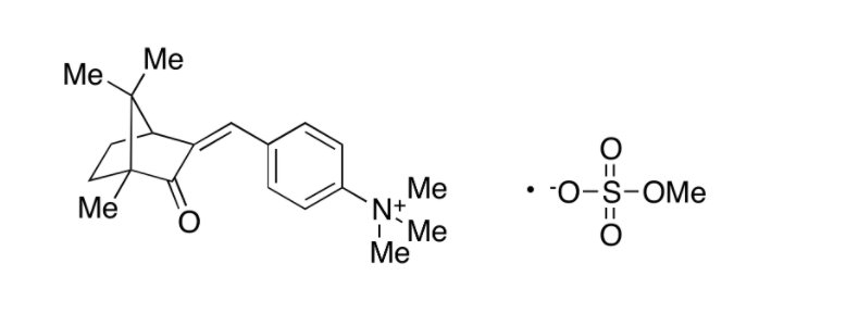 methyl N,N,N-trimethyl-4-[(4,7,7-trimethyl-3-oxobicyclo[2.2.1]hept-2-ylidene)methyl]anilinium sulphate