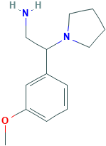 2-(3-Methoxy-phenyl)-2-pyrrolidin-1-yl-ethylamine