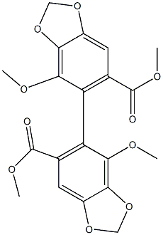 [5,5'-Bi-1,3-benzodioxole]-6,6'-dicarboxylic acid, 4,4'-dimethoxy-, 6,6'-dimethyl ester