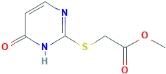 Methyl [(4-hydroxypyrimidin-2-yl)sulphanyl]acetate, [(4-Hydroxy-1,3-diazin-2-yl)thio]acetic acid methyl ester