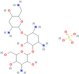 O-[3-Amino-3-deoxy-alpha-D-glucopyranosyl-(1→6)]-O-[2,6-diamino-2,3,6-trideoxy-alpha-D-ribohexopyranosyl-(1→4)]-2-deoxy-D-streptamine sulfate