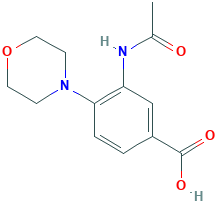 3-Acetylamino-4-morpholin-4-yl-benzoic acid