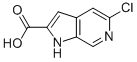 1H-Pyrrolo[2,3-c]pyridine-2-carboxylic acid, 5-chloro-