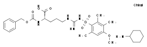 (2S)-2-benzyloxycarbonylamino-5-[[N-(4-methoxy-2,3,6-trimethyl-phenyl)sulfonylcarbamimidoyl]amino]pentanoic acid