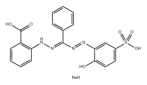 disodium 2-[1-(2-hydroxy-5-sulphonatophenyl)-3-phenyl-5-formazano]benzoate