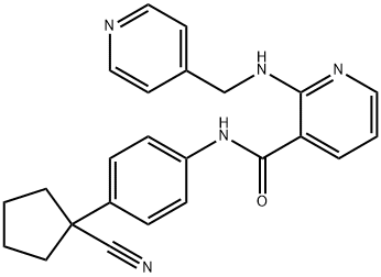 N-(4-(1-cyanocyclopentyl)phenyl)-2-(pyridin-4-ylMethylaMino)nicotinaMide