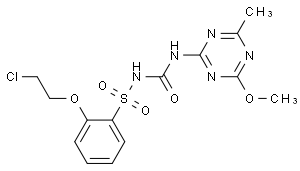 2-(2-chloroethoxy)-N-(((4-methyoxy-6-methyl-1,3,5-triazin-2-yl)amino)carbonyl)benzensulfonamide