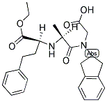 [N-(Indan-2-yl)-N-[(S)-1-[(S)-3-phenyl-1-(ethoxycarbonyl)propylamino]ethylcarbonyl]amino]acetic acid