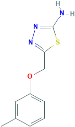 5-m-Tolyloxymethyl-[1,3,4]thiadiazol-2-ylamine