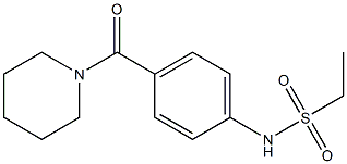 N-[4-(piperidine-1-carbonyl)phenyl]ethanesulfonamide