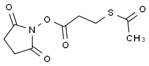 2,5-二氧吡咯烷 -1- 基3-(乙酰硫基)丙酸酯