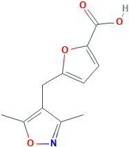 2-Furancarboxylic acid, 5-[(3,5-dimethyl-4-isoxazolyl)methyl]-