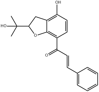 (E)-1-[2,3-Dihydro-4-hydroxy-2-(1-hydroxy-1-methylethyl)benzofuran-7-yl]-3-phenyl-2-propen-1-one