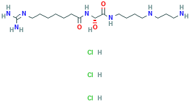(±)-7-[(AminoiminomethyI)arnjno]-N-[2-[[4-[(3-aminopropyl)amino]butyl]amino]-1-hydroxy-2-oxoethyl]heptanamide