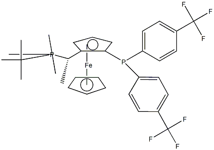 (S)-1-[(R)-2-Di-(4-trifluoromethylphenylphos-phino)ferrocenyl]-ethyl-di-tert-butylphosphine