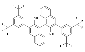 3,3'-Bis[3,5-bis(trifluoromethyl)phenyl]-1,1'-binaphthalene-2,2'- diol