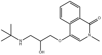 1(2H)-Isoquinolinone, 4-[3-[(1,1-dimethylethyl)amino]-2-hydroxypropoxy]-2-methyl-