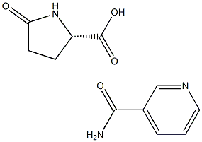 5-oxo-L-proline, compound with pyridine-3-carboxamide (1:1)