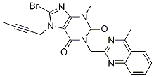 8-Bromo-7-(but-2-yn-1-yl)-3-methyl-1-((4-methylquin-azolin-2-yl)methyl)-1H-purine-2,6(3H,7H)-dion
