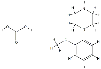 carbonic acid, compound with 1-(2-methoxyphenyl)piperazine (1:1)