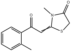 4-Thiazolidinone, 3-methyl-2-[2-(2-methylphenyl)-2-oxoethylidene]-