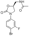(5S)-N-[3-(4-BROMO-3-FLUOROPHENYL)-2-OXOOXAZOLIDIN-5-YLMETHYL]ACETAMIDE