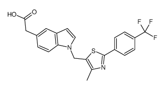 2-[1-[[4-methyl-2-[4-(trifluoromethyl)phenyl]-1,3-thiazol-5-yl]methyl]indol-5-yl]acetic acid