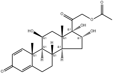 Pregna-1,4-diene-3,20-dione,21-(acetyloxy)-11,16,17-trihydroxy-, (11b,16a)-