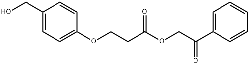 Propanoic acid, 3-[4-(hydroxymethyl)phenoxy]-, 2-oxo-2-phenylethyl ester