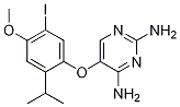 5-[5-iodo-4-methoxy-2-(1-methylethyl)phenoxy]-2,4-pyrimidinediamine hydrochloride Ro 4 hydrochloride