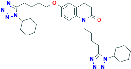 6-[4-(1-cyclohexyltetrazol-5-yl)butoxy]-1-[4-(1-cyclohexyltetrazol-5-yl)butyl]-3,4-dihydroquinolin-2-one