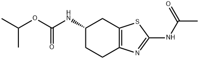 Carbamic acid, N-[(6S)-2-(acetylamino)-4,5,6,7-tetrahydro-6-benzothiazolyl]-, 1-methylethyl ester