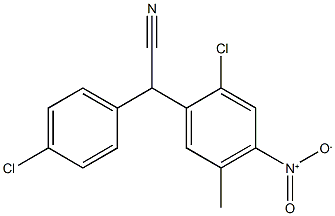 2-(2-chloro-5-methyl-4-nitrophenyl)-2-(4-chlorophenyl)acetonitrile