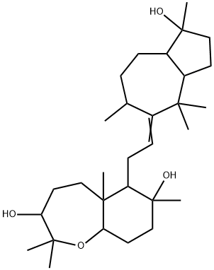 Decahydro-2,2,5a,7-tetramethyl-6-[2-(2,3,3a,4,6,7,8,8a-octahydro-1-hydroxy-1,4,4,6-tetramethylazulen-5(1H)-ylidene)ethyl]-1-benzoxepin-3,7-diol