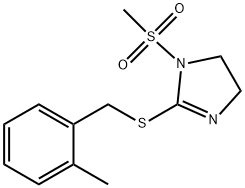 2-[(2-methylphenyl)methylsulfanyl]-1-methylsulfonyl-4,5-dihydroimidazole