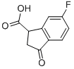 2,3-DIHYDRO-6-FLUORO-3-OXO-1H-INDENE-1-CARBOXYLIC ACID