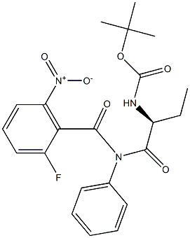 Carbamic acid, [(1S)-1-[[(2-fluoro-6-nitrobenzoyl)phenylamino]carbonyl]propyl]-, 1,1-dimethylethyl ester
