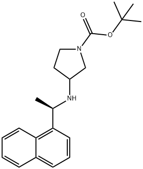 1-Pyrrolidinecarboxylic acid, 3-[[(1R)-1-(1-naphthalenyl)ethyl]amino]-, 1,1-dimethylethyl ester