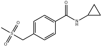 Benzamide, N-cyclopropyl-4-[(methylsulfonyl)methyl]-