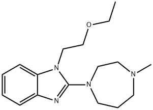 1H-benzimidazole, 1-(2-ethoxyethyl)-2-(hexahydro-4-methyl-1H-1,4-diazepin-1-yl)-