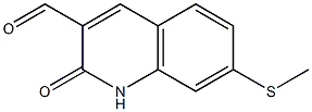 7-METHYLSULFANYL-2-OXO-1,2-DIHYDRO-QUINOLINE-3-CARBALDEHYDE