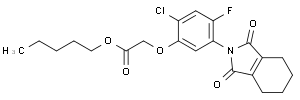 PENTYL2-CHLORO-4-FLUORO-5-(3,4,5,6-TETRAHYDROPHTHALIMIDO).