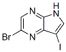 4H-Pyrrolo[2,3-b]pyrazine,2-bromo-7-iodo- (9CI)