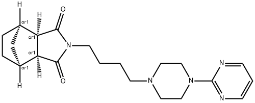 (3aR,4R,7S,7aS)-2-[4-(4-pyrimidin-2-ylpiperazin-1-yl)butyl]hexahydro-1H-4,7-methanoisoindole-1,3-dione