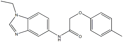 N-(1-ethylbenzimidazol-5-yl)-2-(4-methylphenoxy)acetamide